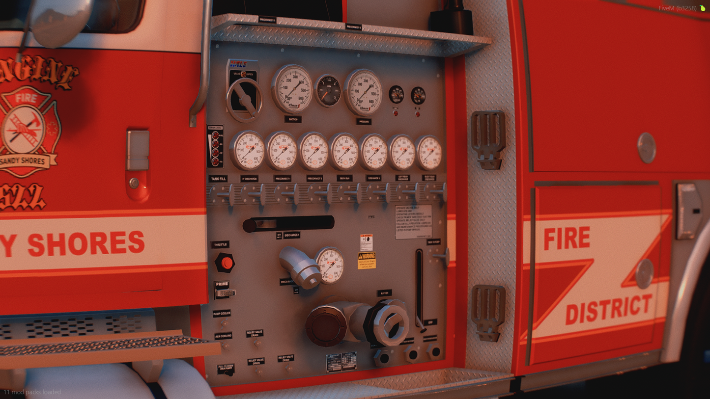[NON-ELS] 1991 E-One Fire Engine FiveM Add-On
