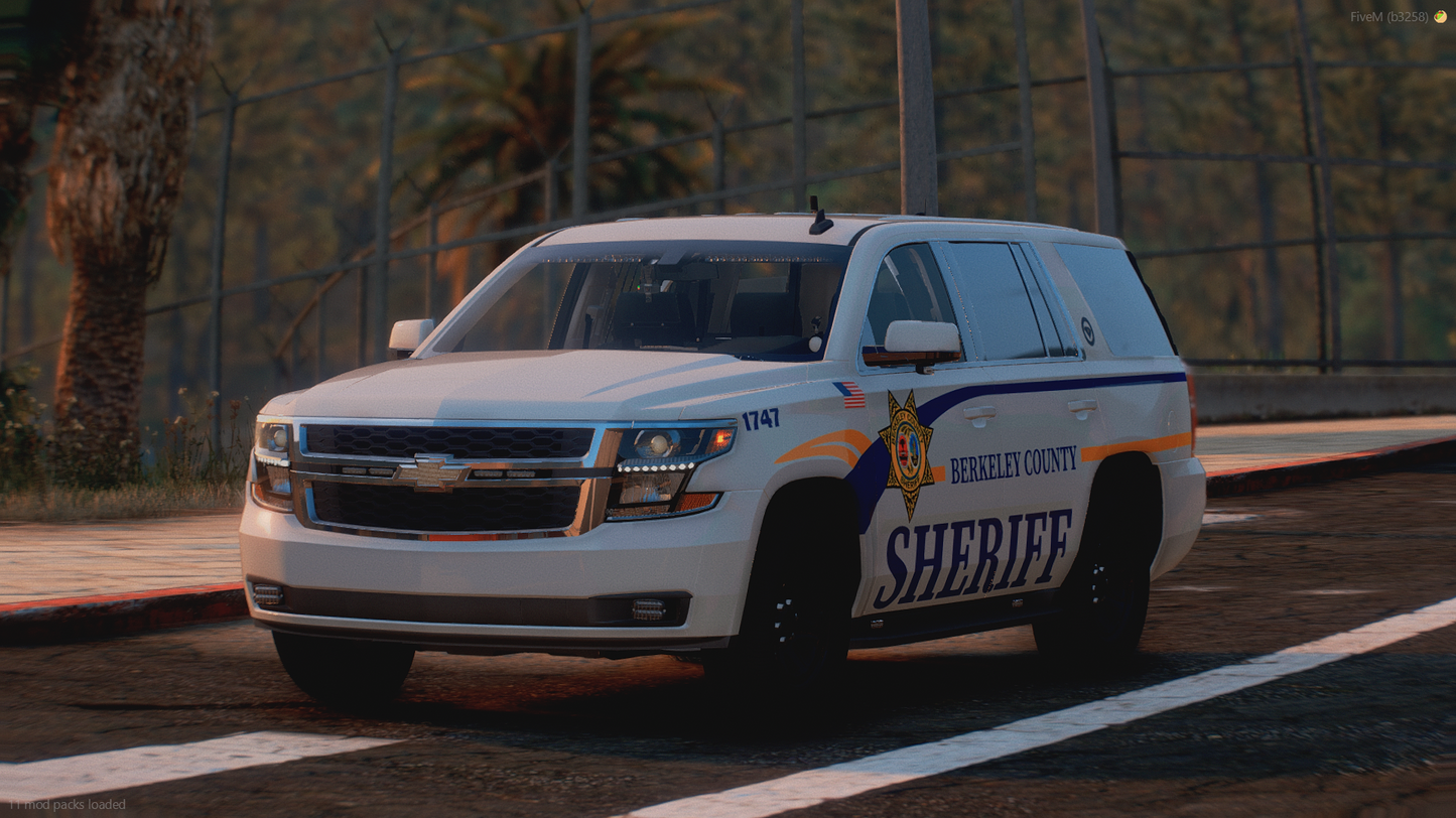 [NON-ELS] 2019 Chevrolet Tahoe Berkeley Sheriff FiveM Ready