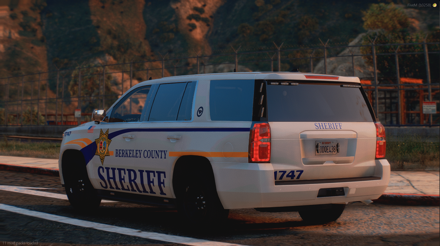 [NON-ELS] 2019 Chevrolet Tahoe Berkeley Sheriff FiveM Ready