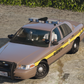 A NON-ELS Crown Victoria police car with retro graphics