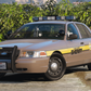 A NON-ELS Crown Victoria police car with retro graphics